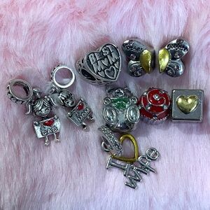 Best Mum, Butterfly Mother daughter European Charm Set